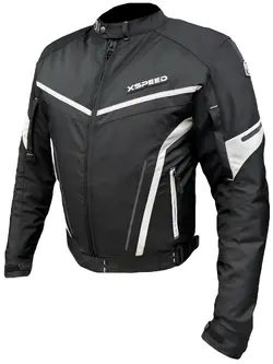 Xspeed Zeus 4 Mevsimlik Korumalı Motosiklet Montu Yeni Sezon Siyah Beyaz